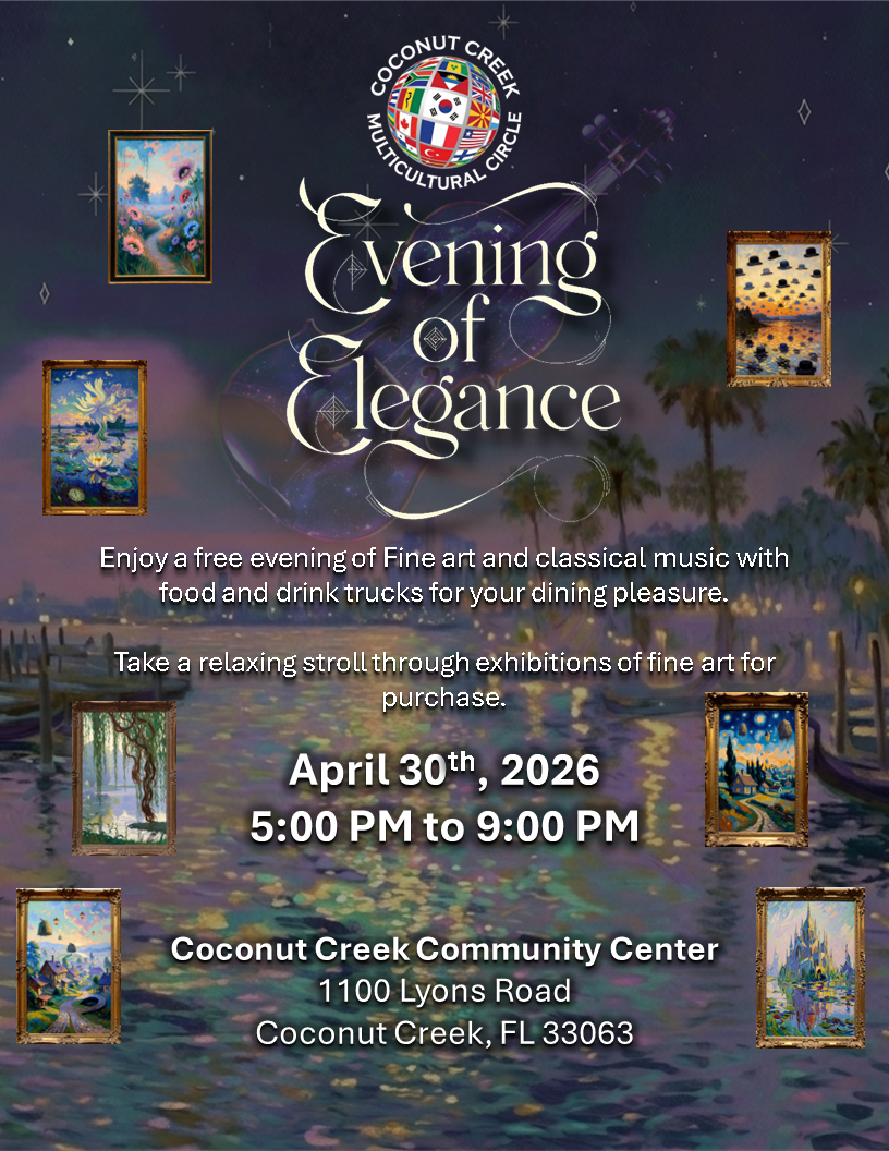 Evening of Elegance - Coconut Creek Multicultural Circle - April 30th, 2026